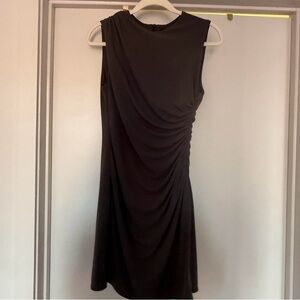 Zara Black Draped Mini Dress